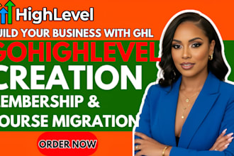 design gohighlevel membership site online course ghl website ghl client portal
