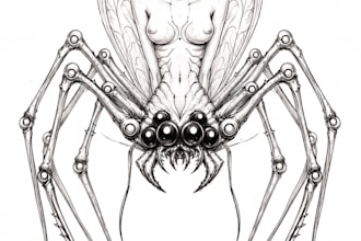 create custom dark fantasy tattoo design