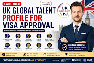 build UK global talent profile for visa approval