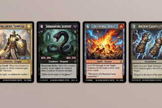 design custom trading card game tcg cards and card templates