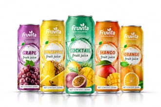 design premium beverage label, can label, beer label and energy drink label