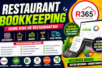 do bookkeeping for restaurant cafes bakeries bars food trucks using r365