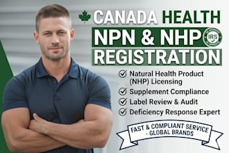 register your natural health product for health canada npn approval, nhp license
