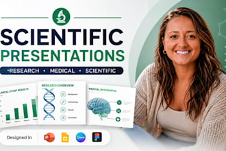 design scientific presentation, medical research slides, healthcare powerpoint