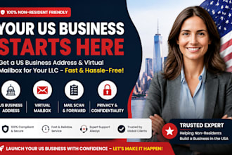 help you get a US business address and virtual mailbox for your llc
