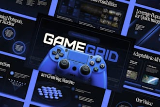design investor gaming deck esports sponsor sports analytics presentation canva