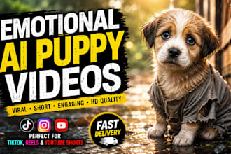 create emotional ai puppy story videos for tiktok and youtube shorts