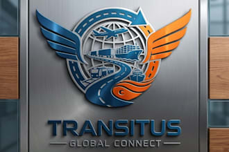 create modern unique transportation logo design