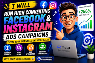 run targeted facebook and instagram advertising campaigns