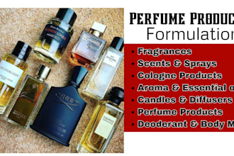 formulate perfume, scents, fragrance oil blend, cologne product,auras and aromas