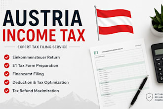 do austria income tax return, e1 tax form, einkommensteuer, and finanzamt filing