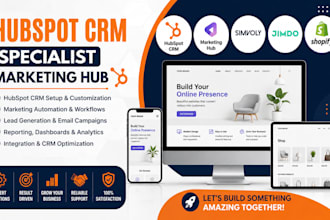 hubspot crm specialist marketing hub simvoly shopify website design  siter io