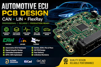 design can lin flexray automotive ecu circuit boards