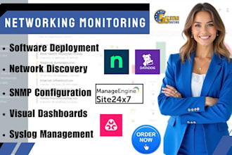 setup professional network monitoring software via ninjaone