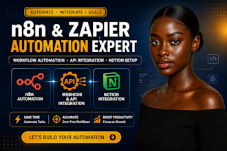 build n8n automation zapier workflows webhook API and notion integration