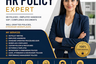 create professional HR policies, employee handbook, and HR manual