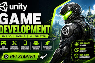 unity game development for mobile game, android, ios, PC as unity game developer