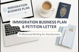 write business plans, petition letters for eb2 niw e2 and l1 visa