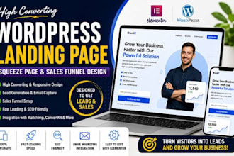 squeeze page, sales funnel and landing page for lead generation