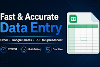 do fast and accurate data entry in excel and google sheets