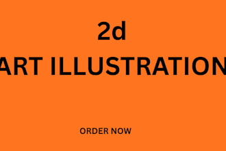 do a realistic 2d illustration