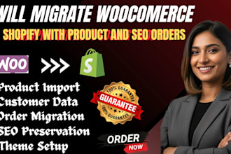 migrate woocommerce to shopify with products, orders and SEO