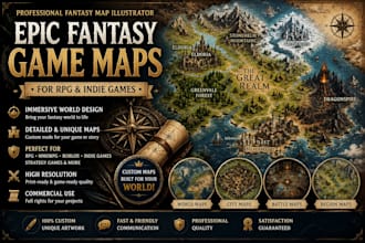 create fantasy game world maps for rpg, roblox and indie games
