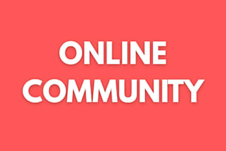 build online community online course set up