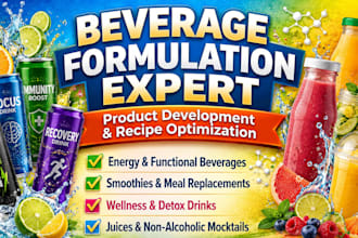 formulate energy drinks, functional beverages and smoothies