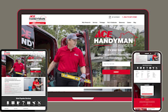 design handyman website home improvement website contractor website