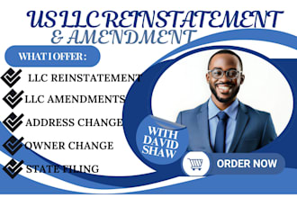 do us llc, llc amendment, llc reinstatement, delaware llc, wyoming llc