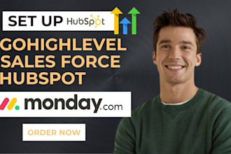 setup salesforce hubspot gohighlevel zoho CRM microsoft dynamics 365 monday CRM