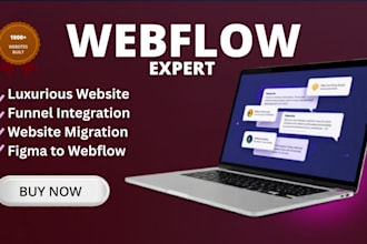 luxurious website, funnel integration, website migration, figma to webflow,