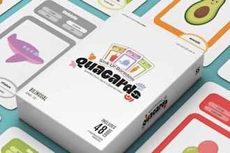 design educational card game, learning flashcard memory card and printable decks
