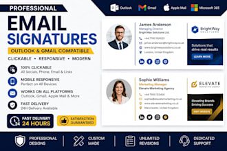 create clickable business html email signatures for outlook and gmail html email
