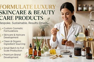 expert cosmetic chemist for custom skincare and personal care formulations