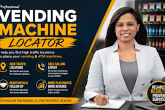 find high traffic vending machine locations set appointments via cold calling