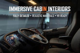 build immersive ets2 ats truck mods with realistic cabin interiors