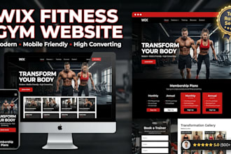 design awix fitness gym website for personal trainers and fitness brands