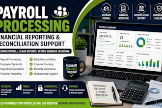 do payroll processing financial reporting and reconciliation support