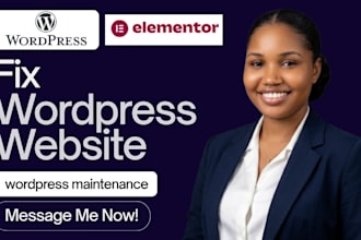 fix wordpress issues errors bug customize wordpress website wordress development