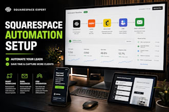 setup squarespace email automation and lead workflow