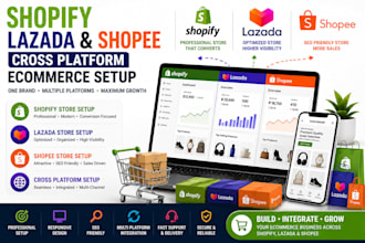 shopify lazada shopee cross platform ecommerce setup