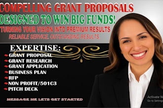 do grant writing, grant research, grant proposal and rfp