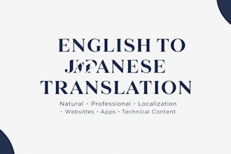 translate english to natural japanese