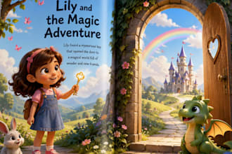 design 3d children picture storybooks, children picture book illustrator