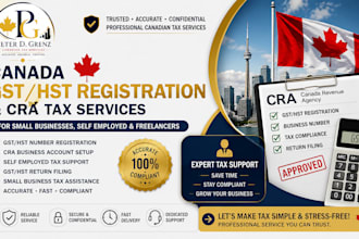 register your canada gst hst number, cra business tax and self employed filing