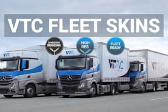 design ets2 ats truck skins for virtual trucking companies and vtcs