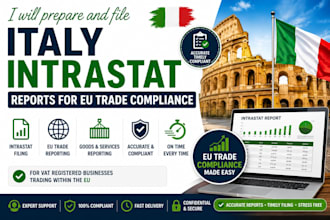 prepare and file italy intrastat reports for eu trade compliance