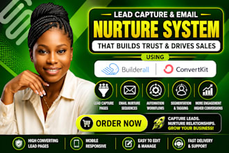 design lead capture and email nurture system with convertkit
